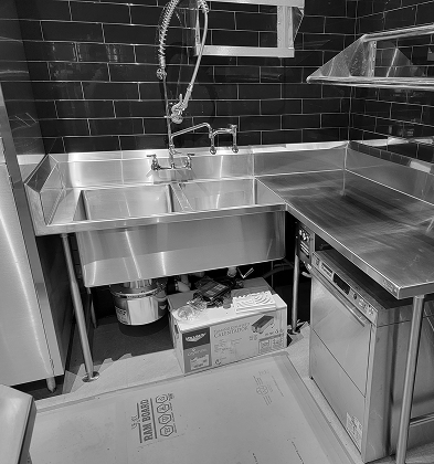 Stainless steel compartment sinks